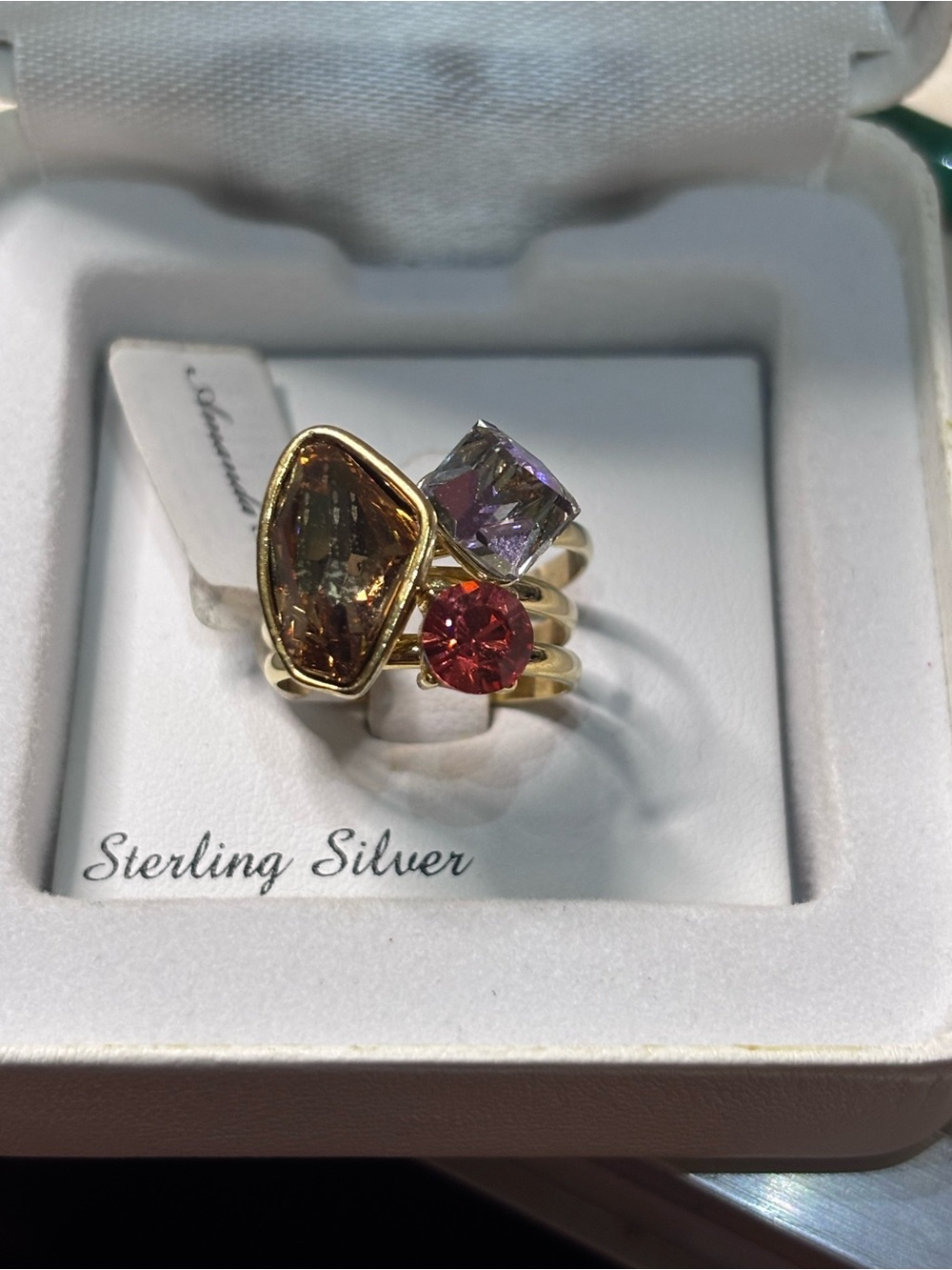 Amanda Blu Stackable Ring Set, sz 7